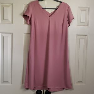 Dusty Pink/Mauve Shift Dress